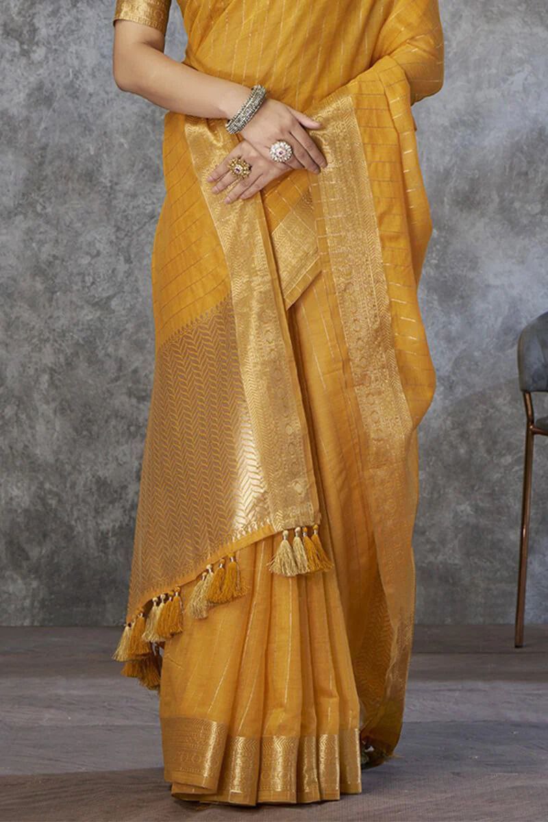 Eesha – Pure Cotton Weaving Handloom Saree