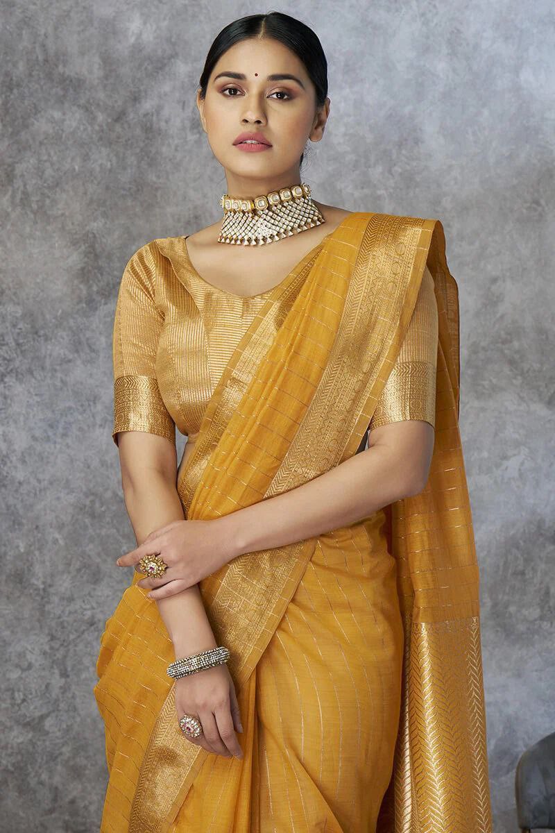 Eesha – Pure Cotton Weaving Handloom Saree