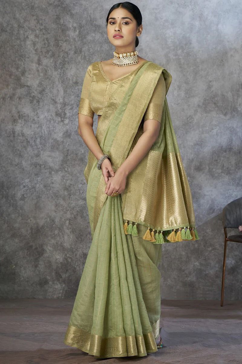 Eesha – Pure Cotton Weaving Handloom Saree