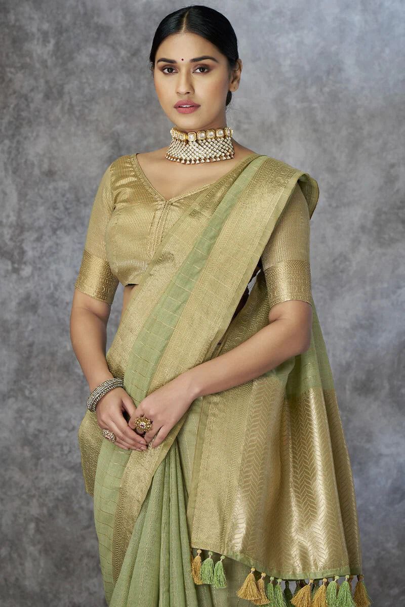 Eesha – Pure Cotton Weaving Handloom Saree