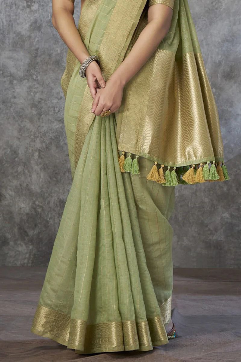 Eesha – Pure Cotton Weaving Handloom Saree
