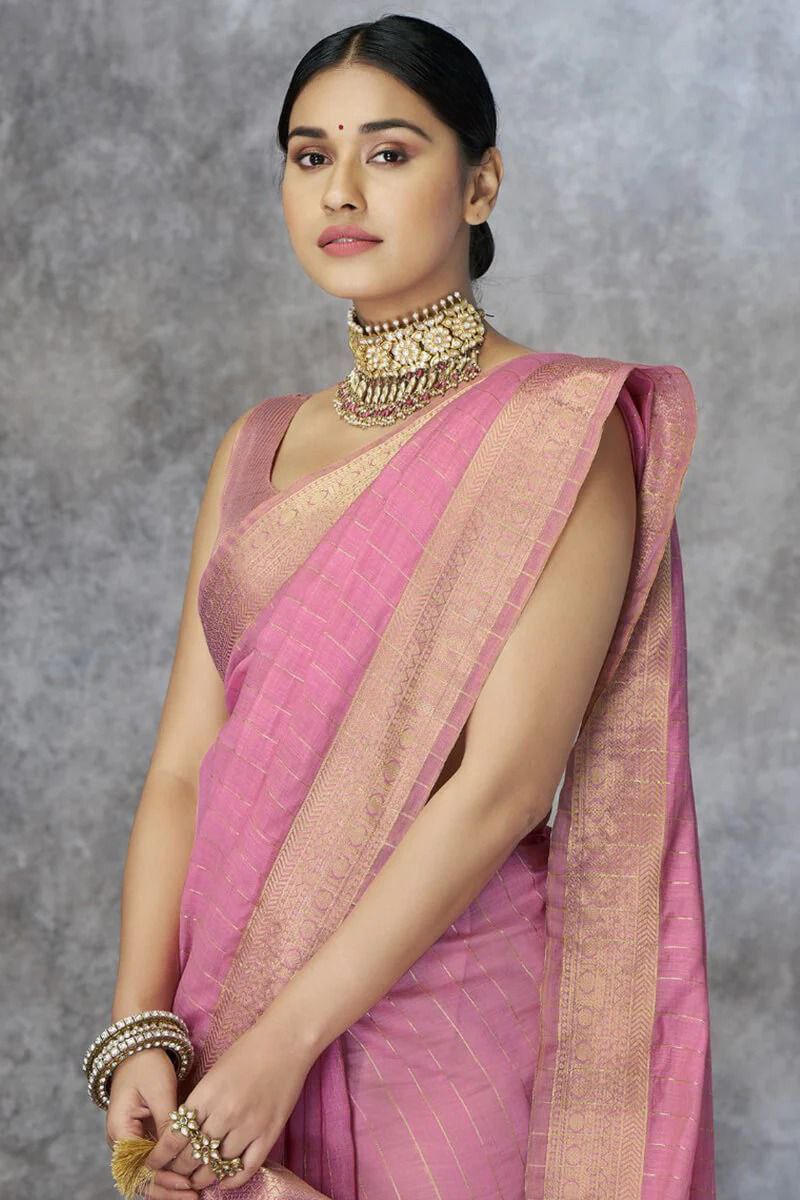 Eesha – Pure Cotton Weaving Handloom Saree