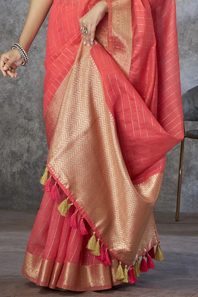 Eesha – Pure Cotton Weaving Handloom Saree