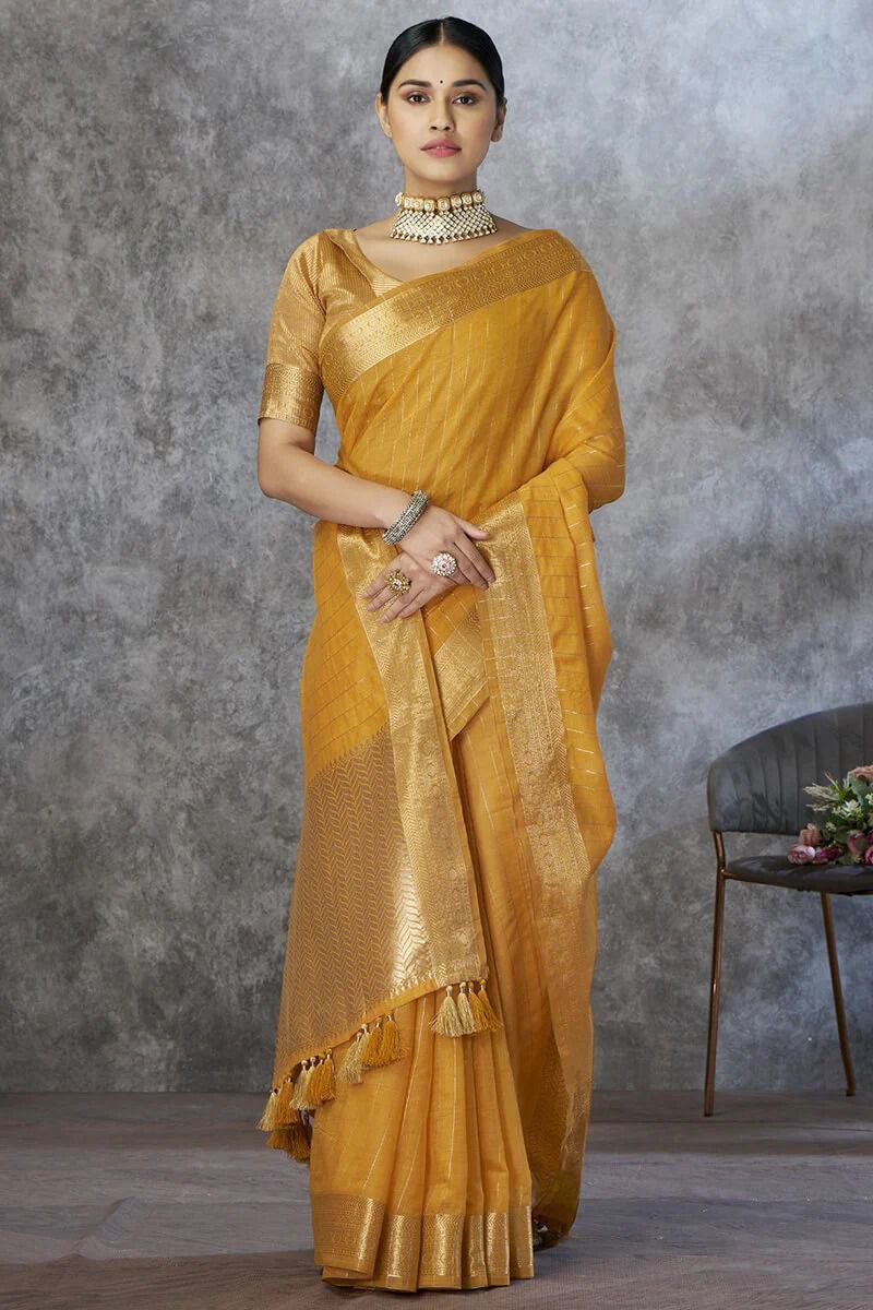 Eesha – Pure Cotton Weaving Handloom Saree