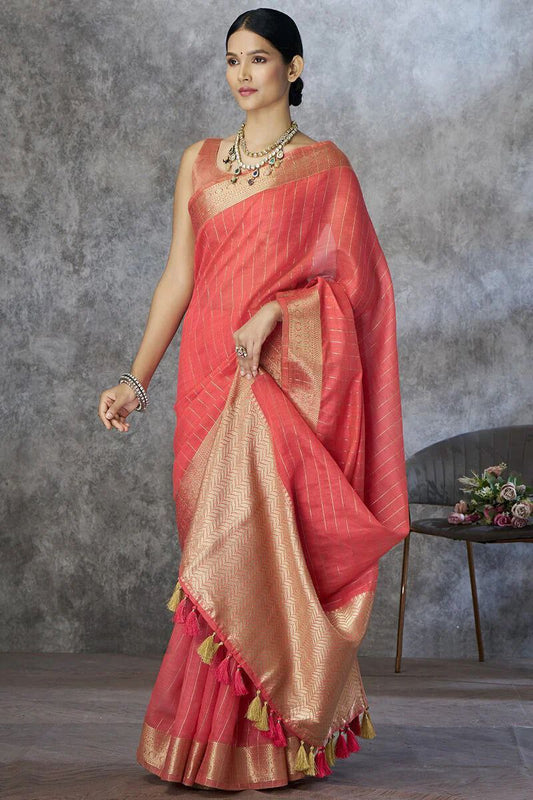 Eesha – Pure Cotton Weaving Handloom Saree